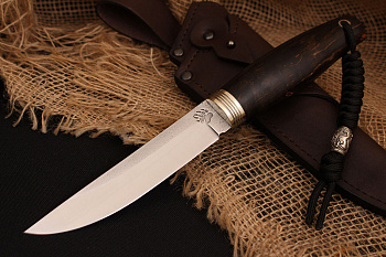 Нож "Йети" Bohler N690, рукоять карельская береза.