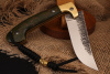Складной нож "Пчак" Bohler К340, рукоять зеленая карельская береза