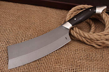 Кухонный топорик серии "Рататуй" 160мм. Сталь Bohler N690. Рукоять дерево венге.