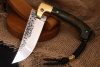 Складной нож "Пчак" Bohler К340, рукоять зеленая карельская береза 
